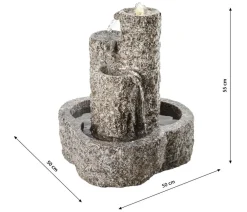 Dehner Gartenbrunnen - Granit-Gartenbrunnen Heidelberg, ca. B50/H55/T50 cm