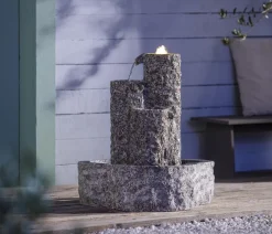 Dehner Gartenbrunnen - Granit-Gartenbrunnen Heidelberg, ca. B50/H55/T50 cm