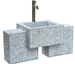 Dehner Gartenbrunnen > Granit-Gartenbrunnen Gmunden, ca. B95/H75/T45 cm
