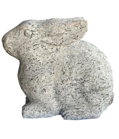 Dehner Mehr Gartendekoration|Gartenzwerge & Gartenfiguren > Granit-Hase, ca. B25/H25/T14 cm