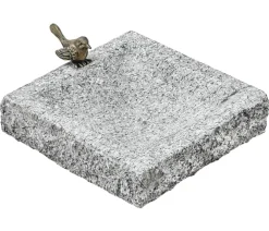 Dehner Mehr Gartendekoration|Vogeltränken > Granit-Vogeltränke, ca. B30/H7/T30 cm