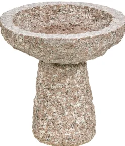 Dehner Vogeltränken|Gartenzwerge & Gartenfiguren > Granit-Vogeltränke, Ø 35 cm