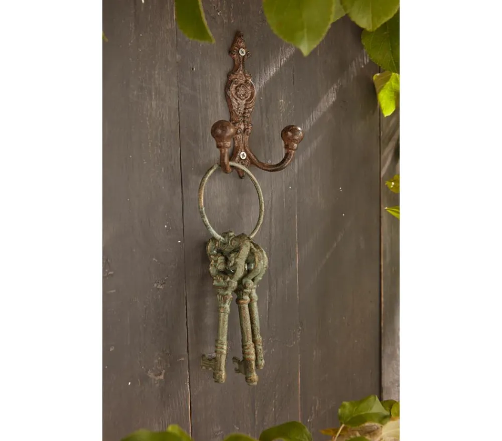 Dehner Gartenzwerge & Gartenfiguren > Gusseisen Kleiderhaken, 11 x 5 x 15 cm