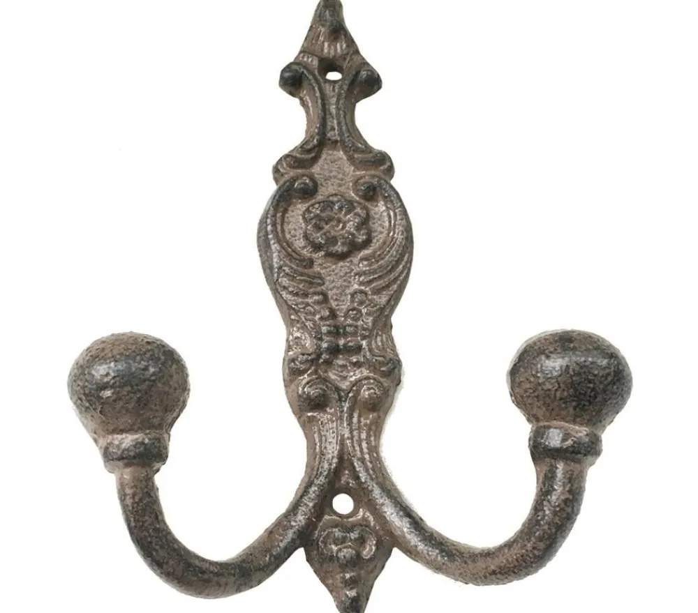 Dehner Gartenzwerge & Gartenfiguren > Gusseisen Kleiderhaken, 11 x 5 x 15 cm