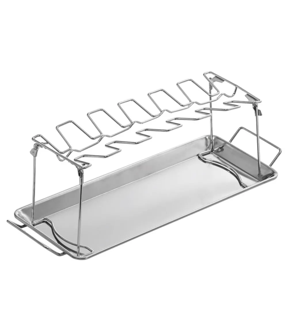 Dehner Grillrost & -Einsätze|Grillzubehör - Hähnchenkeulenhalter Silber