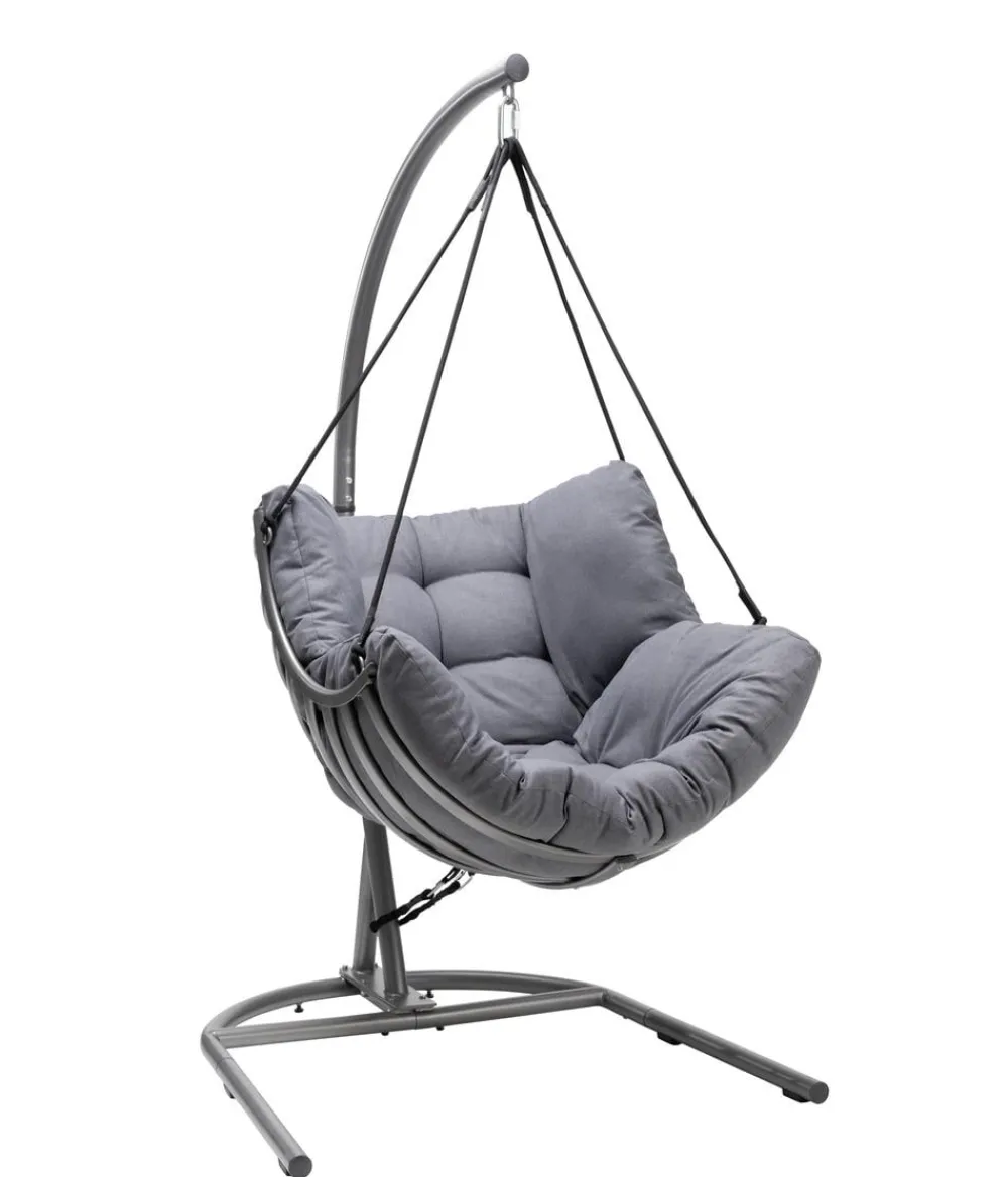 Dehner Loungesessel|Hängestühle & -Sessel - Hängesessel Chicago, ca. B110/H196/T107,5 cm Grau