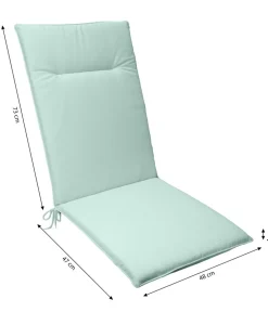 Dehner Hochlehnerauflage Veneto, ca. B48/H4/T120 cm Grün Hot