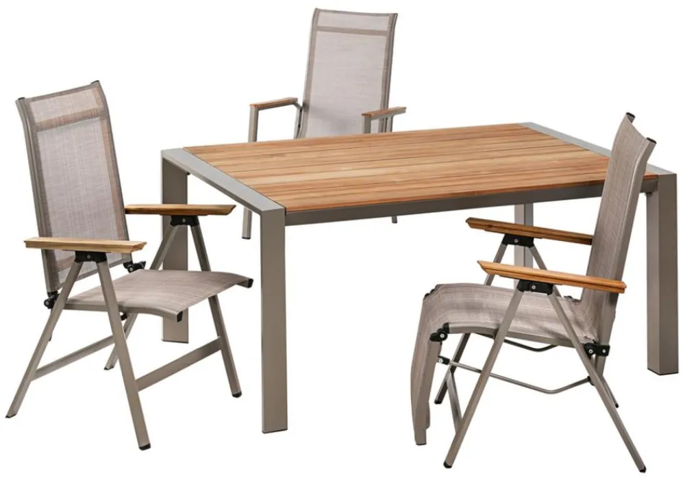 Dehner Garten-Esstische|Gartentische Holz > Holz-Ausziehtisch Cleveland, ca. B160-240/H76/T101 cm