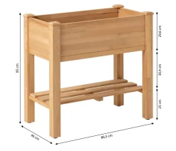 Dehner Hochbeete & Frühbeete > Holz-Balkonhochbeet Quebec, , ca. B86,5/H85/T46 cm