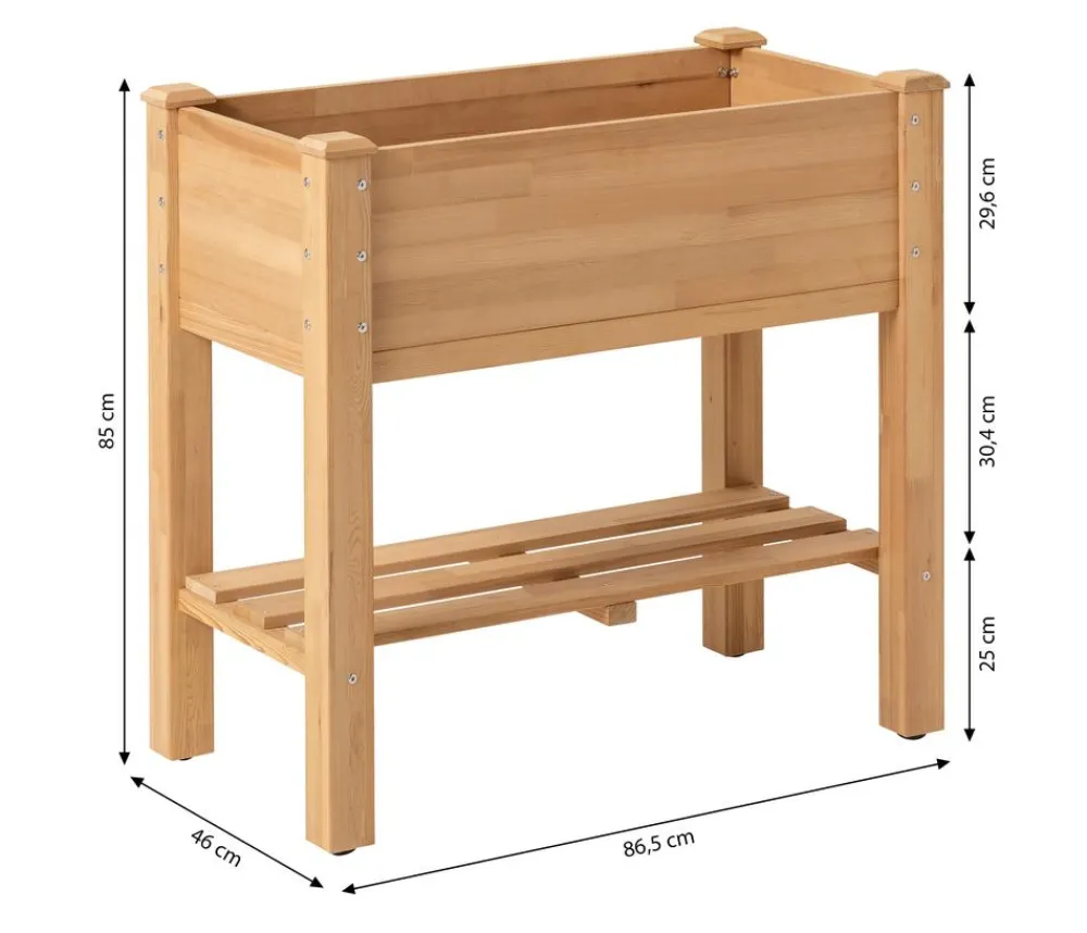 Dehner Hochbeete & Frühbeete > Holz-Balkonhochbeet Quebec, , ca. B86,5/H85/T46 cm
