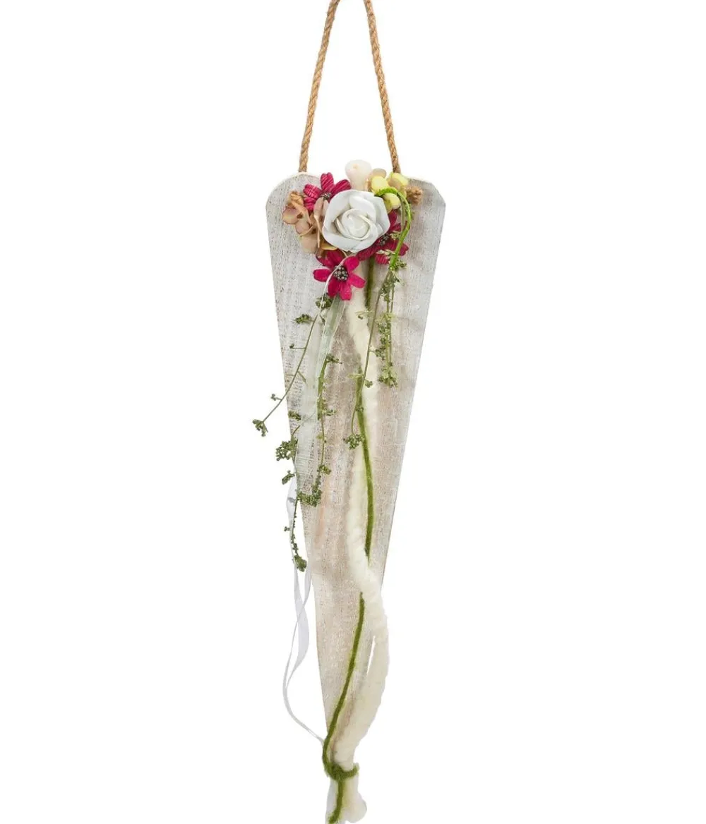 Dehner Holzherz White Flower, ca. B13/H52 cm Best