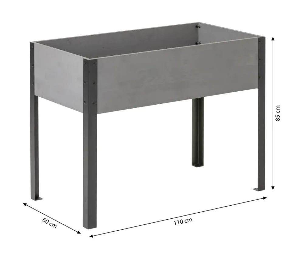 Dehner Hochbeete & Frühbeete - Holz-Hochbeet Ottawa, , ca. B110/H85/T60 cm Grau