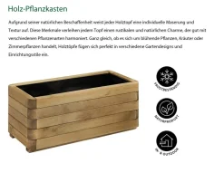 Dehner Pflanzkübel & Blumenkästen|Blumentöpfe & Übertöpfe > Holz-Pflanzkasten, ca. B90/H40/T35 cm,