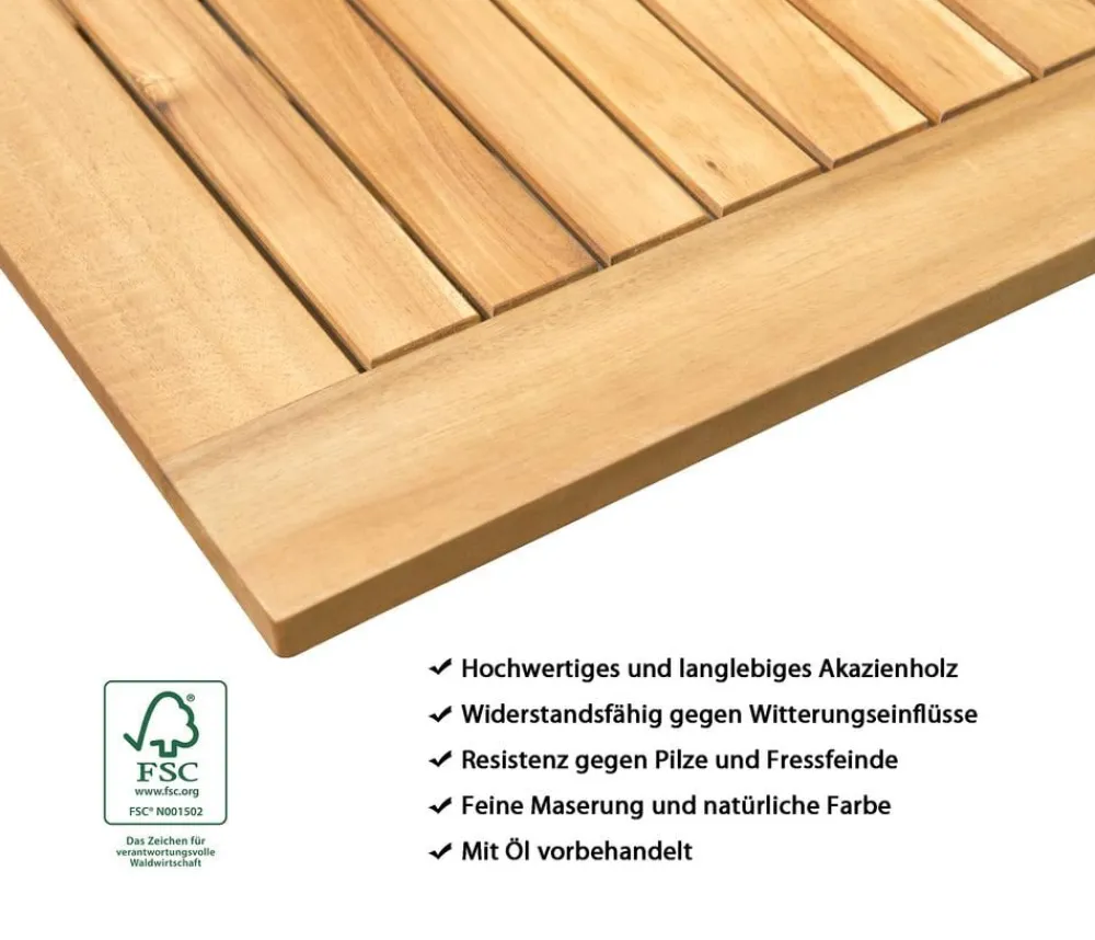 Dehner Gartenliegen Holz|Loungebänke - Holz-Sofa Macao