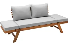 Dehner Gartenliegen Holz|Loungebänke - Holz-Sofa Macao