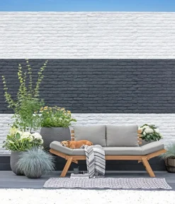 Dehner Gartenliegen Holz|Loungebänke - Holz-Sofa Macao
