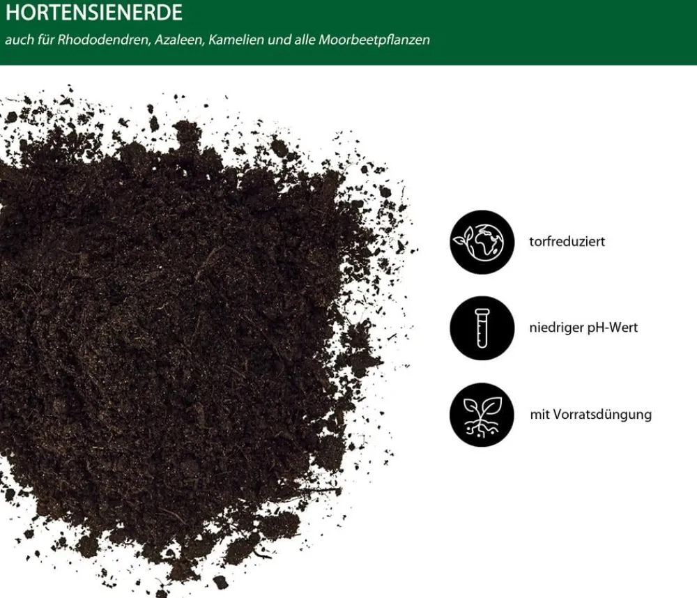 Dehner Blumenerde|Spezialerde - Hortensienerde, 18 l