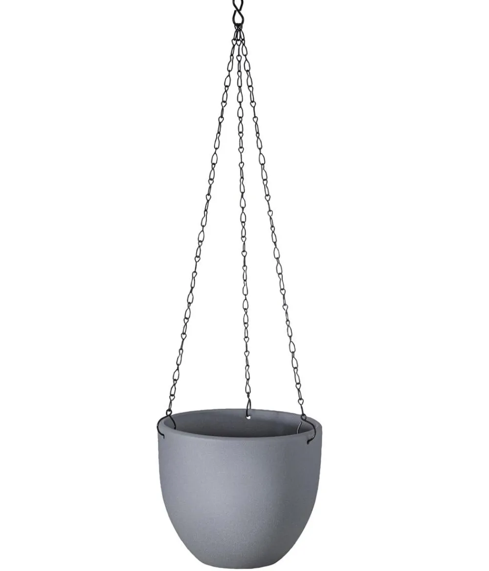 Dehner Keramik-Ampel Willy, konisch, ca. Ø17,6 cm Dunkelgrau Hot