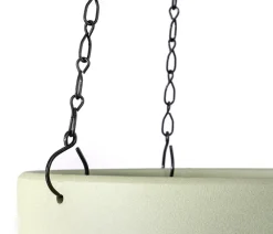 Dehner Blumenampeln & -Schalen - Keramik-Ampel Willy, konisch, ca. Ø17,6 cm Hellgrün