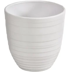 Dehner Orchideentöpfe|Blumentöpfe & Übertöpfe - Keramik-Übertopf Banda, konisch, , ca. Ø13 cm Weiß
