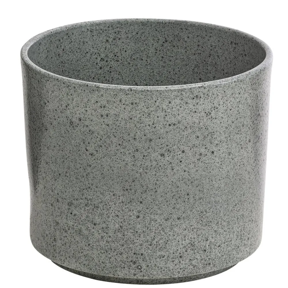 Dehner Blumentöpfe & Übertöpfe - Keramik-Übertopf Blanca, rund Grau
