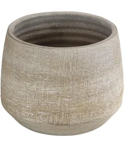 Dehner Blumentöpfe & Übertöpfe - Keramik-Übertopf Elias, bauchig, Creme