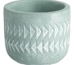 Dehner Blumentöpfe & Übertöpfe - Keramik-Übertopf Elif, rund, ca. Ø8 cm Hellgrün
