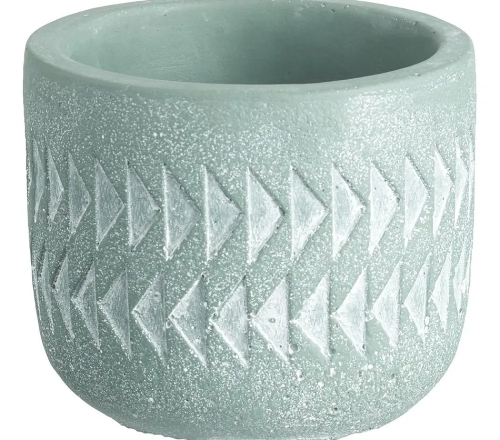 Dehner Blumentöpfe & Übertöpfe - Keramik-Übertopf Elif, rund, ca. Ø8 cm Hellgrün