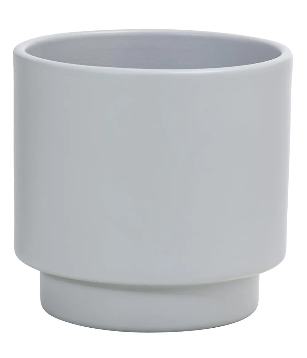 Dehner Blumentöpfe & Übertöpfe - Keramik-Übertopf Elmar, , ca. Ø13 cm Grau