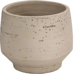 Dehner Keramik-Übertopf Felix, bauchig, beige Creme New