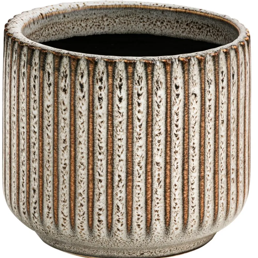 Dehner Keramik-Übertopf Minna, rund, /, ca. Ø8 cm Hot