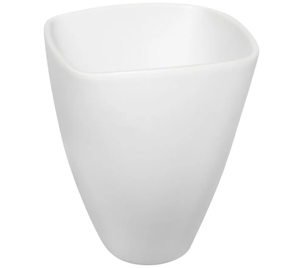 Dehner Orchideentöpfe - Keramik-Übertopf Quadro, konisch Weiß