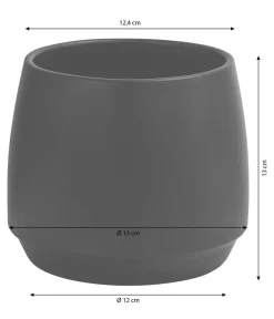 Dehner Orchideentöpfe|Blumentöpfe & Übertöpfe > Keramik-Übertopf Wido, bauchig, ca. Ø15 cm