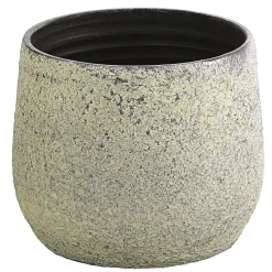 Dehner Keramik-Übertopf Yves, bauchig, Silber Outlet