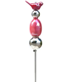 Dehner Windspiele & Gartenstecker > Keramik-Dekostab Vogel, ca. H73 cm