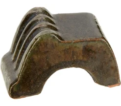 Dehner Mehr Blumentopfzubehör - Keramik-Füßchen New Inchon für Pflanztöpfe, ca. B8/H5/T5 cm Dunkelgrau