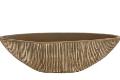 Dehner Blumenampeln & -Schalen > Keramik-Jardiniere Isolde, oval, , ca. B34/H10/T13 cm