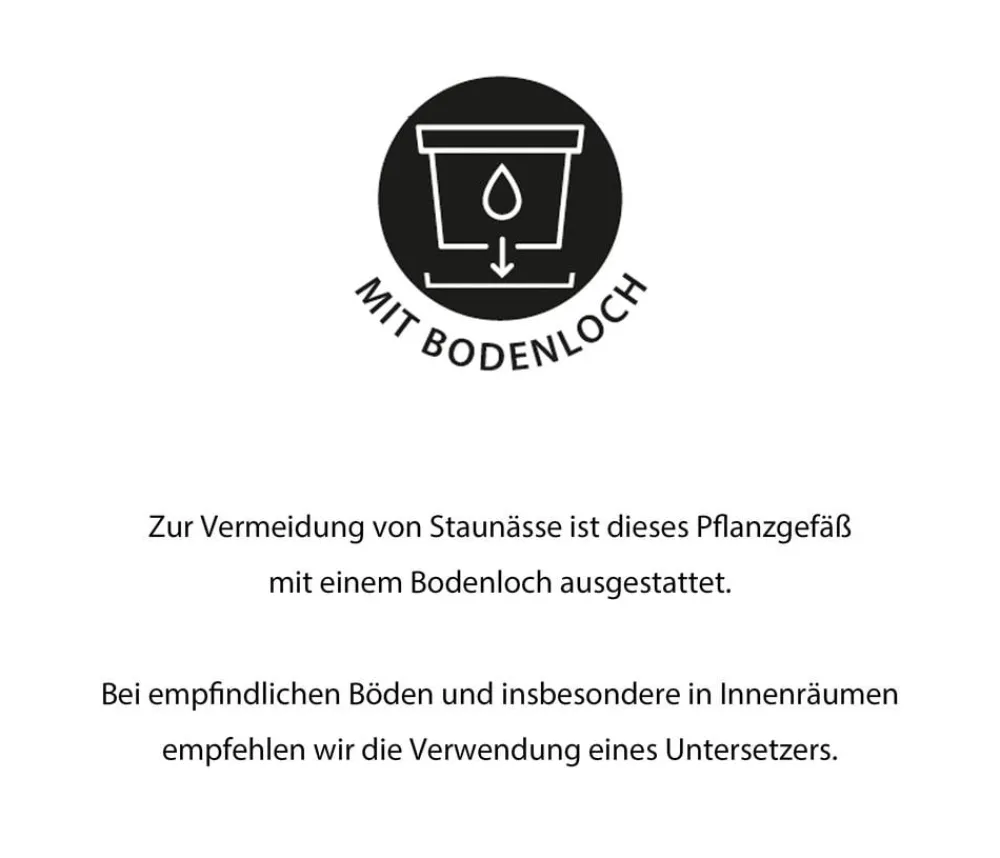 Dehner Blumentöpfe & Übertöpfe > Keramik-Pflanztopf Sparta, rund, /