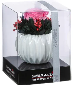 Dehner Keramik-Schale mit Longlife-Rose Perla, ca. Ø12/H16 cm Rosa Best