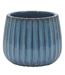 Dehner Blumentöpfe & Übertöpfe - Keramik-Topf Samos, rund, Blau