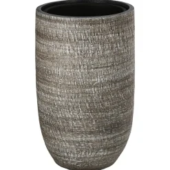Dehner Vasen|Blumentöpfe & Übertöpfe - Keramik-Vase Lana, bauchig, Braun