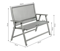 Dehner Klappbänke|2-Sitzer Gartenbänke > Klappbank Chicago, 2-Sitzer