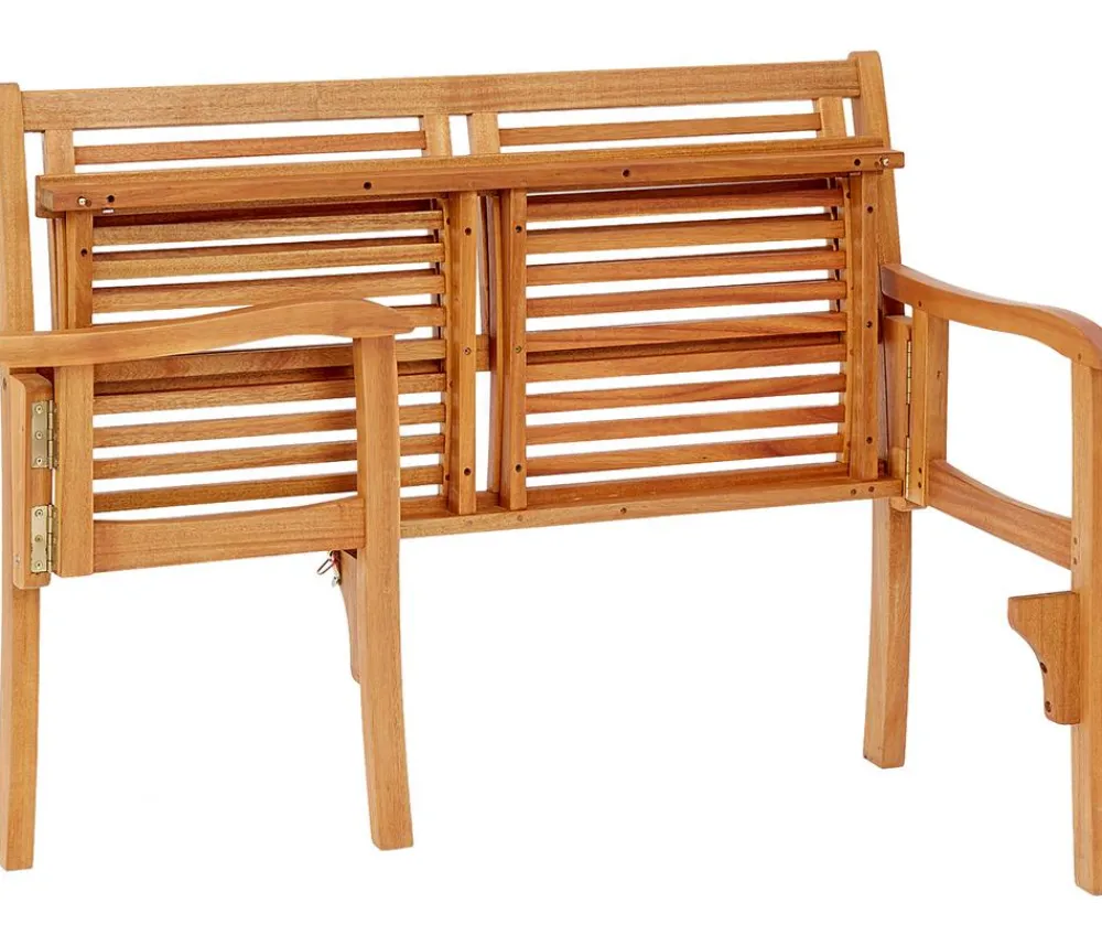 Dehner Klappbank Douglas, 2-Sitzer Hellbraun Best