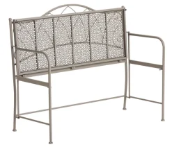 Dehner Klappbank Luca, 2-Sitzer Taupe Outlet