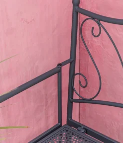 Dehner Klappbänke|2-Sitzer Gartenbänke - Klappbank Luca, 2-Sitzer Dunkelgrau