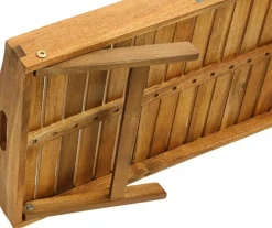 Dehner Mehr Haushaltshelfer - klappbares Tablett Macao, ca. B67/H25/T35 Braun