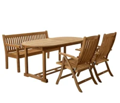 Dehner Balkonmöbel Holz|Gartenstühle Holz - Klappsessel Havanna Hellbraun