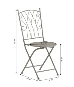 Dehner Gartenstühle Metall|Balkonmöbel Metall > Klappstuhl Luca