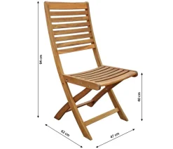 Dehner Balkonmöbel Holz|Gartenstühle Holz - Klappstuhl Macao