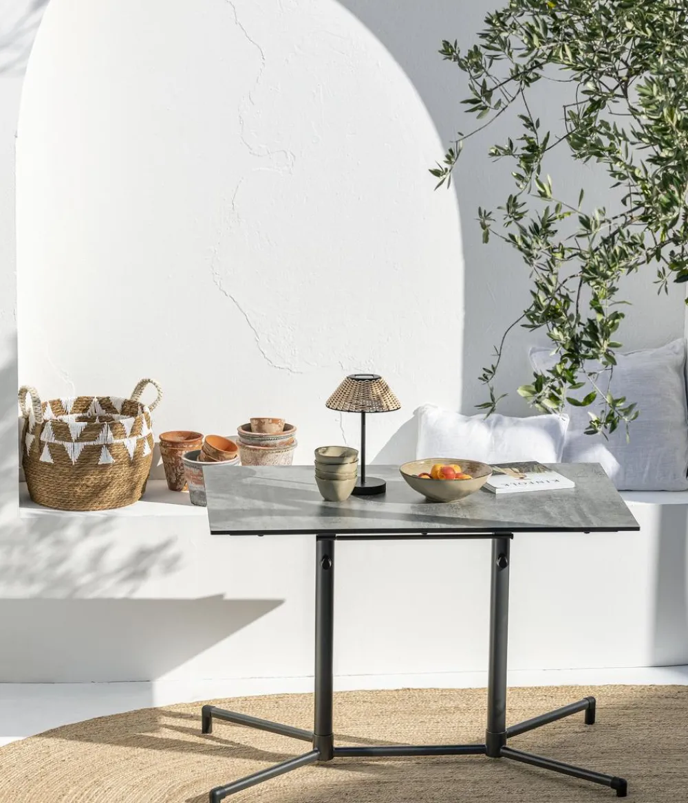 Dehner Beistelltische|Klapptische - Klapptisch Capri, eckig Grau